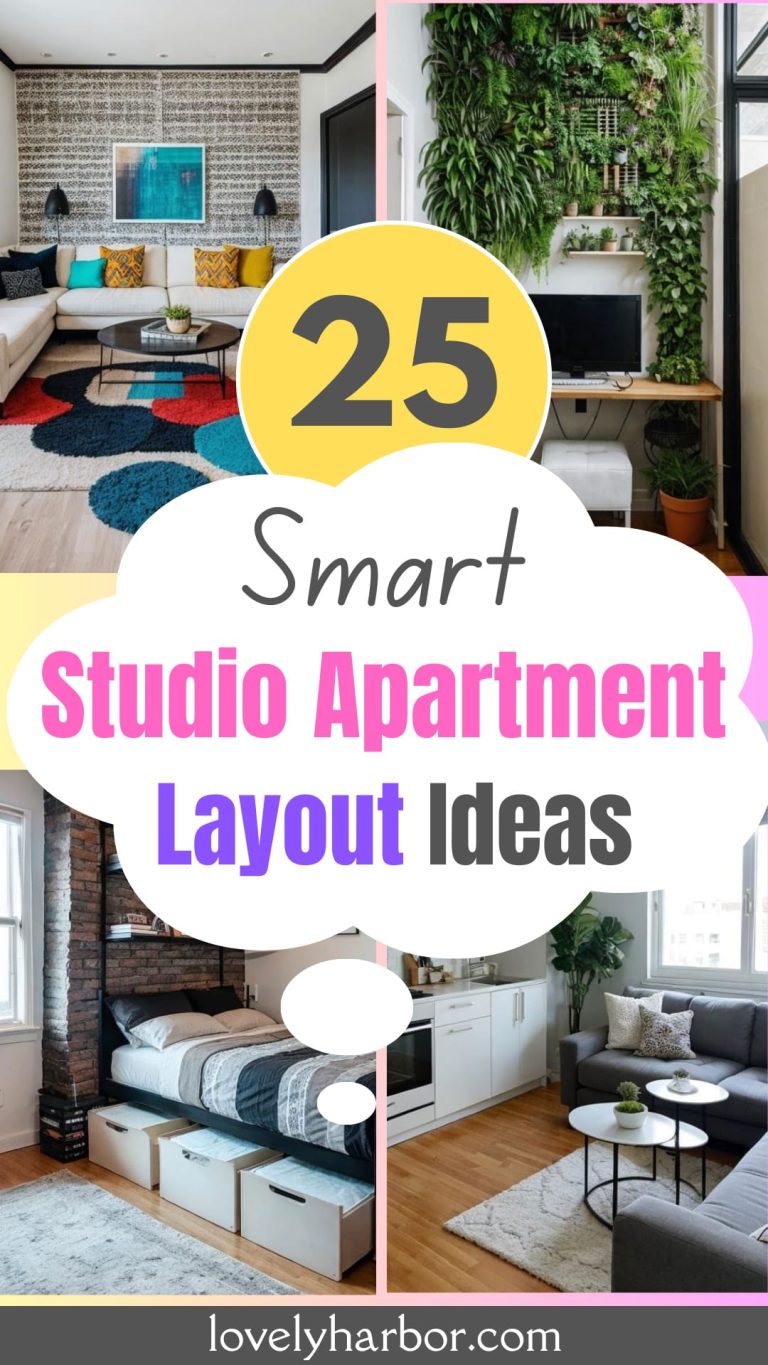 25 Studio Apartment Layout Ideas (Space-Savvy Living) - Lovely Harbor