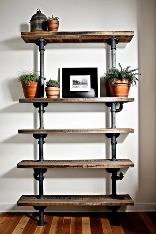 shelves, knots, salvaged wood and one very large map 1 shelves, knots, salvaged wood and one very large map 1