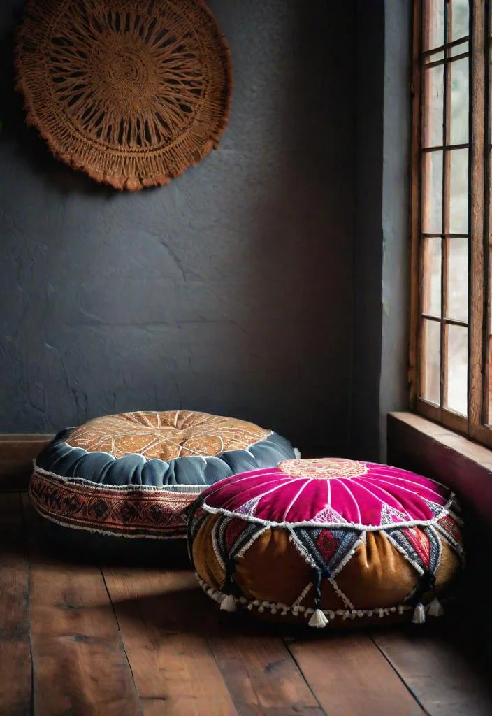 1. Cozy Moroccan Floor Pillows-0