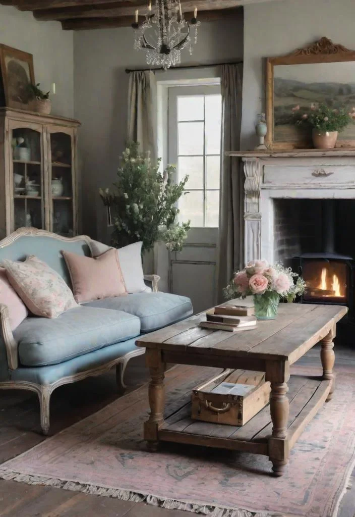 21. French Country Living Room Decor-0