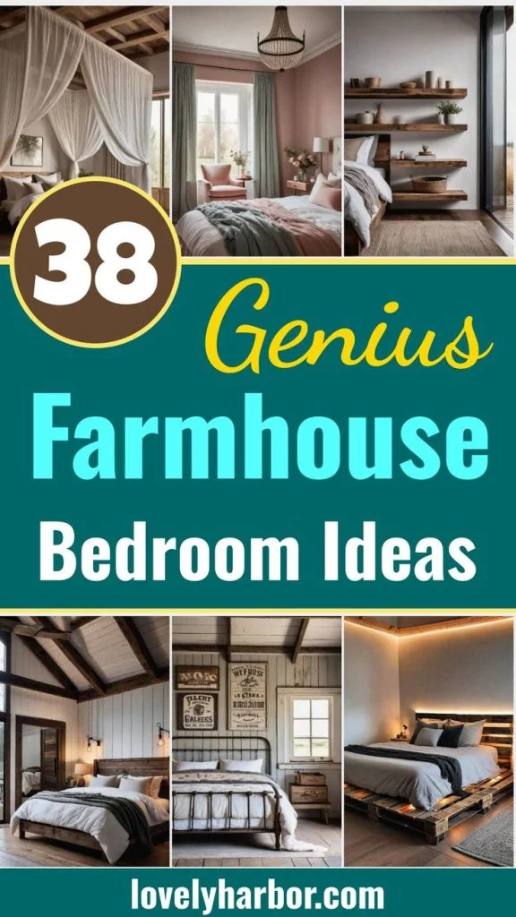 38 Genius Farmhouse Bedroom Ideas 1 38 Genius Farmhouse Bedroom Ideas