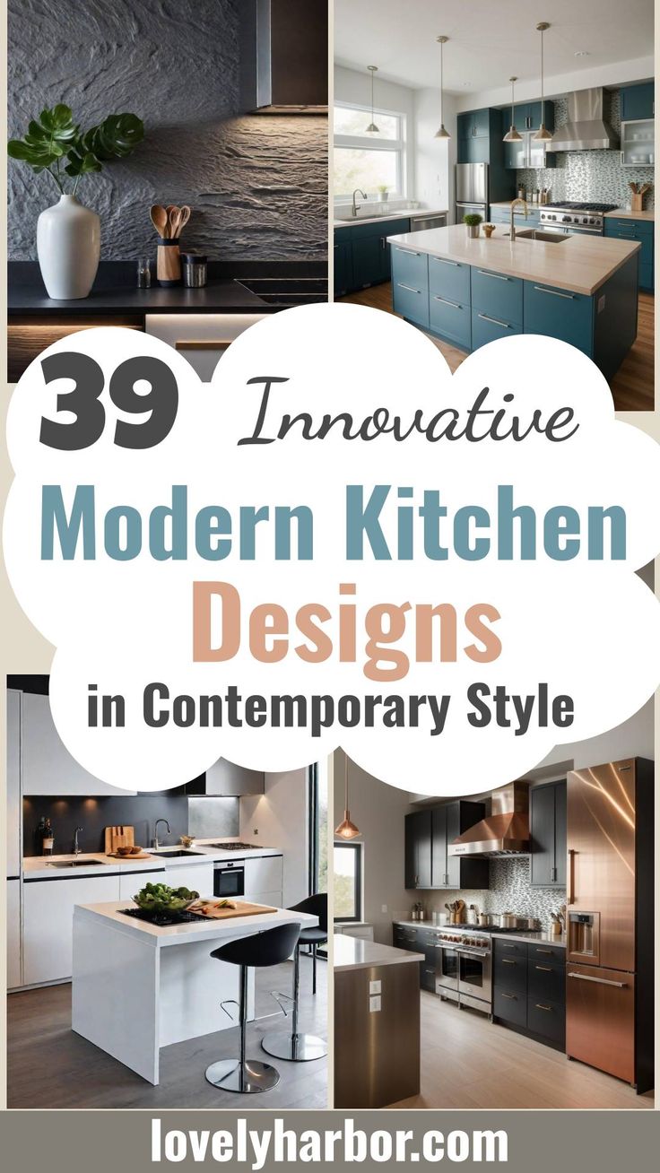 39 Cutting-Edge Modern Kitchen Design Ideas: Contemporary Style ...