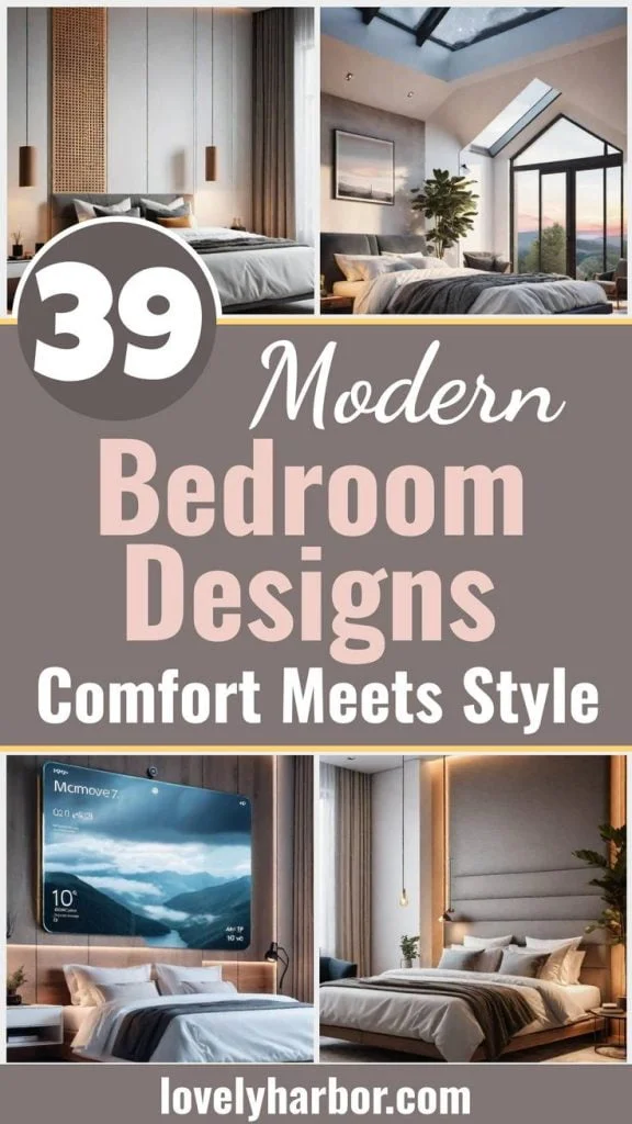 39 Modern Bedroom Designs_ Where Comfort Meets Sleek Style