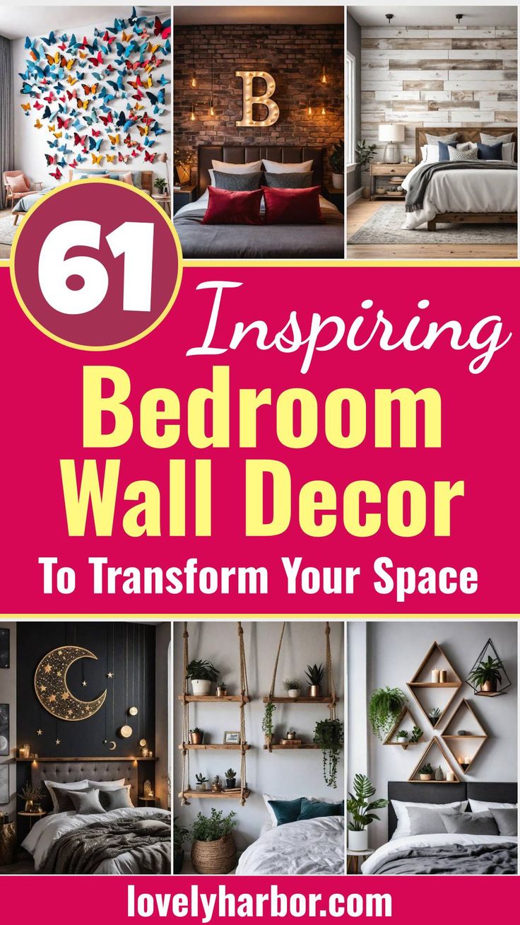 61 Inspiring Bedroom Wall Decor Ideas: Transform Your Space Into A ...
