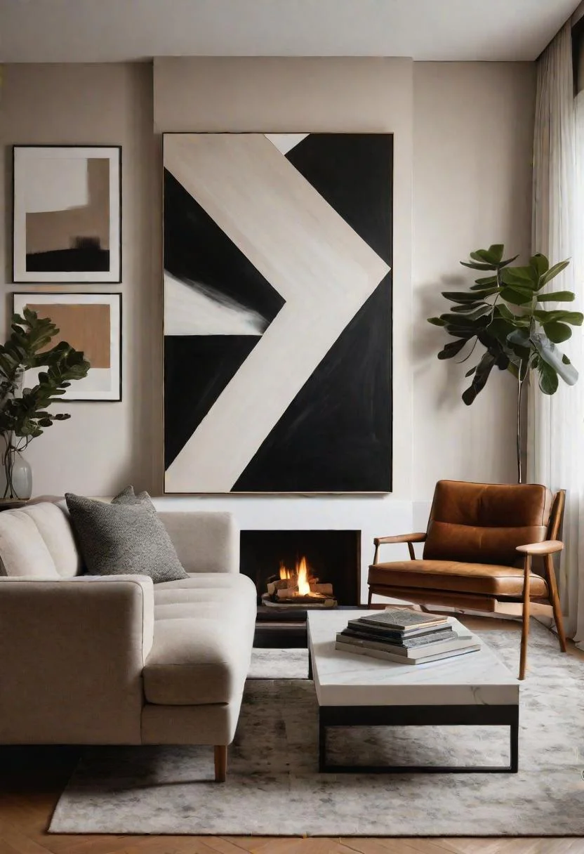 17. Abstract Art in Neutral Space-0