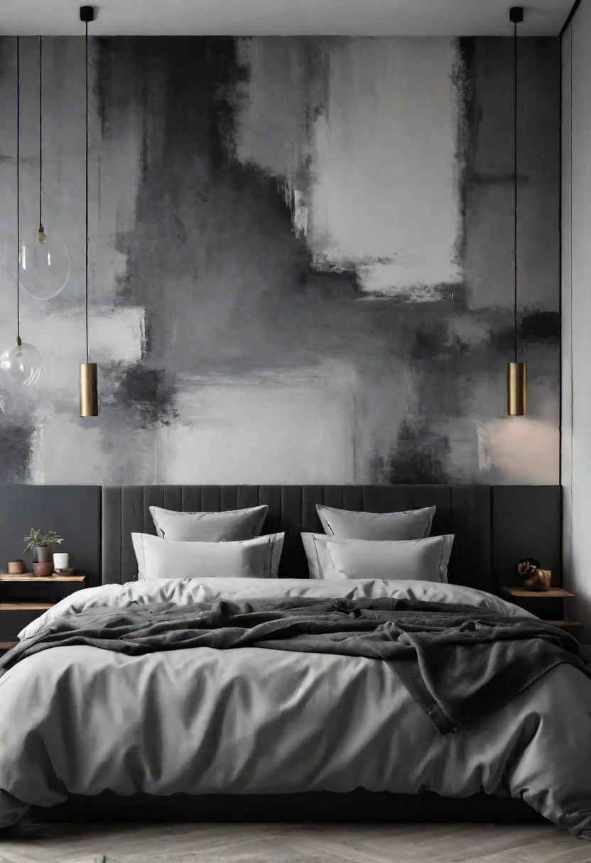 19. Abstract Grey Wall Murals-0 19. Abstract Grey Wall Murals-0