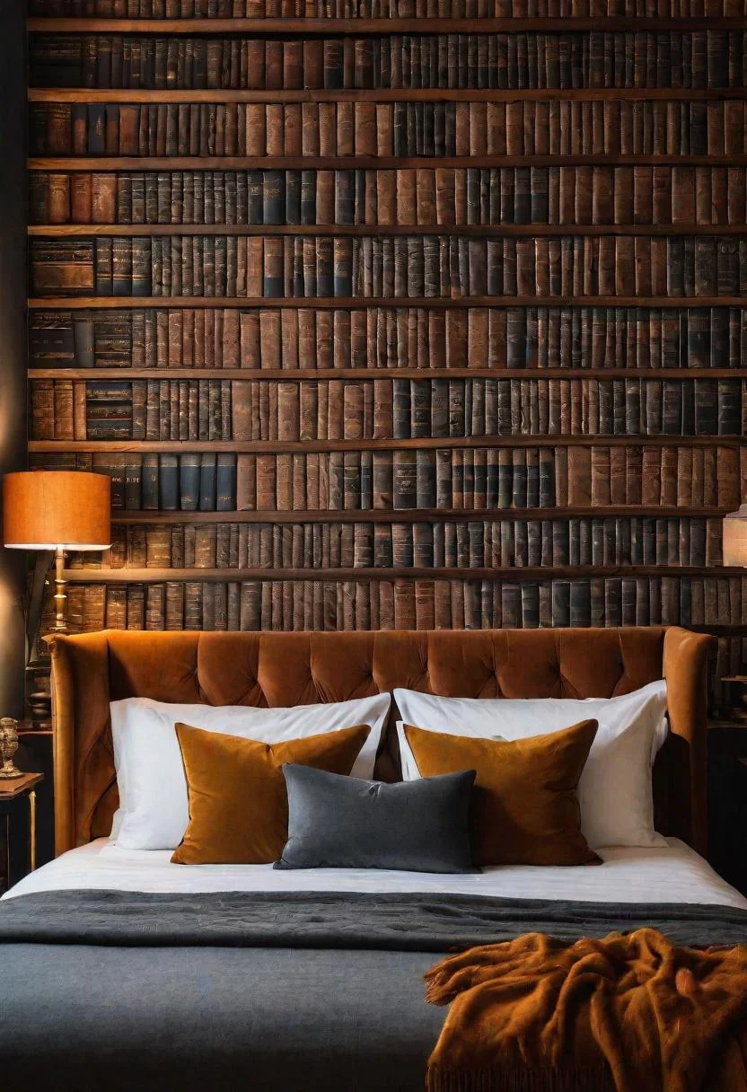 35. Antique Book Wall-0