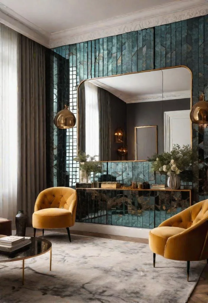 24. Antique Mirror Accent Walls-0 24. Antique Mirror Accent Walls-0