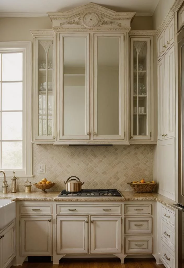 35 Stunning Kitchen Backsplash Ideas: Creative and Eye-Catching Designs 3 2. Antique Mirror Glass Inspiration-0