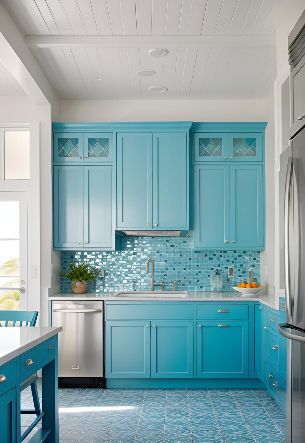 39 Trendy Blue Kitchen Cabinet Ideas: With Cool, Sophisticated Vibes ...