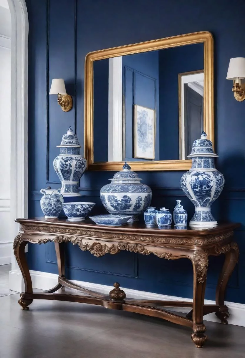 8. Blue & White Porcelain Display-0