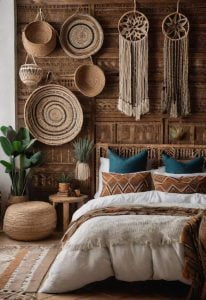 9. Boho Wall Basket Decor-0