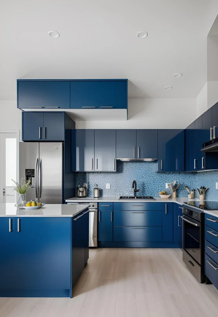 6. Bold Blue Kitchen Cabinets Combos-0