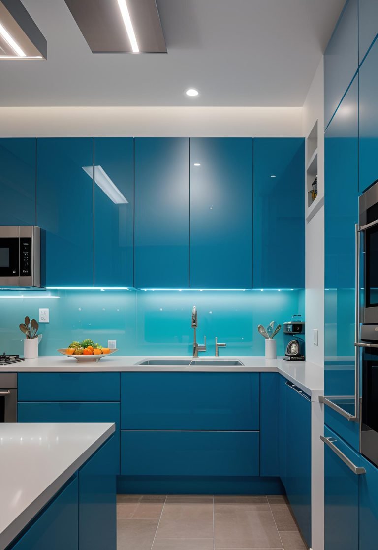 39 Trendy Blue Kitchen Cabinet Ideas: With Cool, Sophisticated Vibes ...