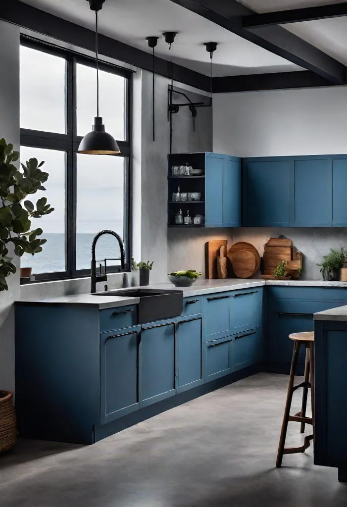 31. Bold Blue Kitchen Makeover-0