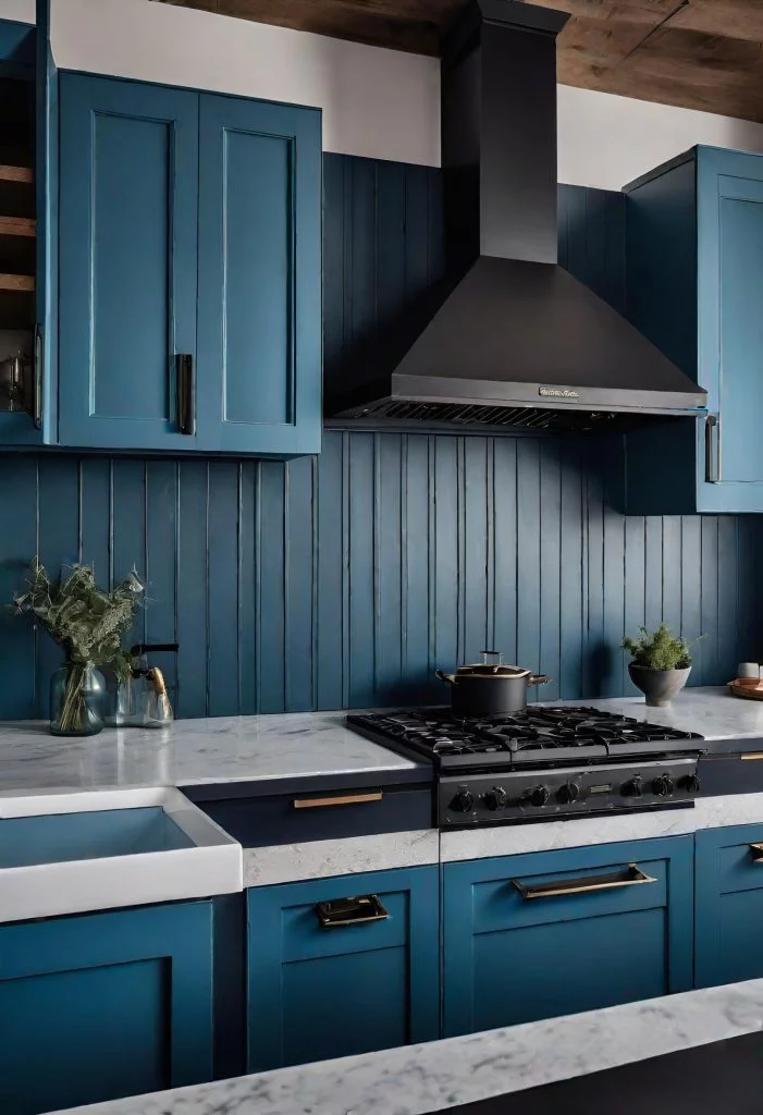 31. Bold Blue Kitchen Makeover-1