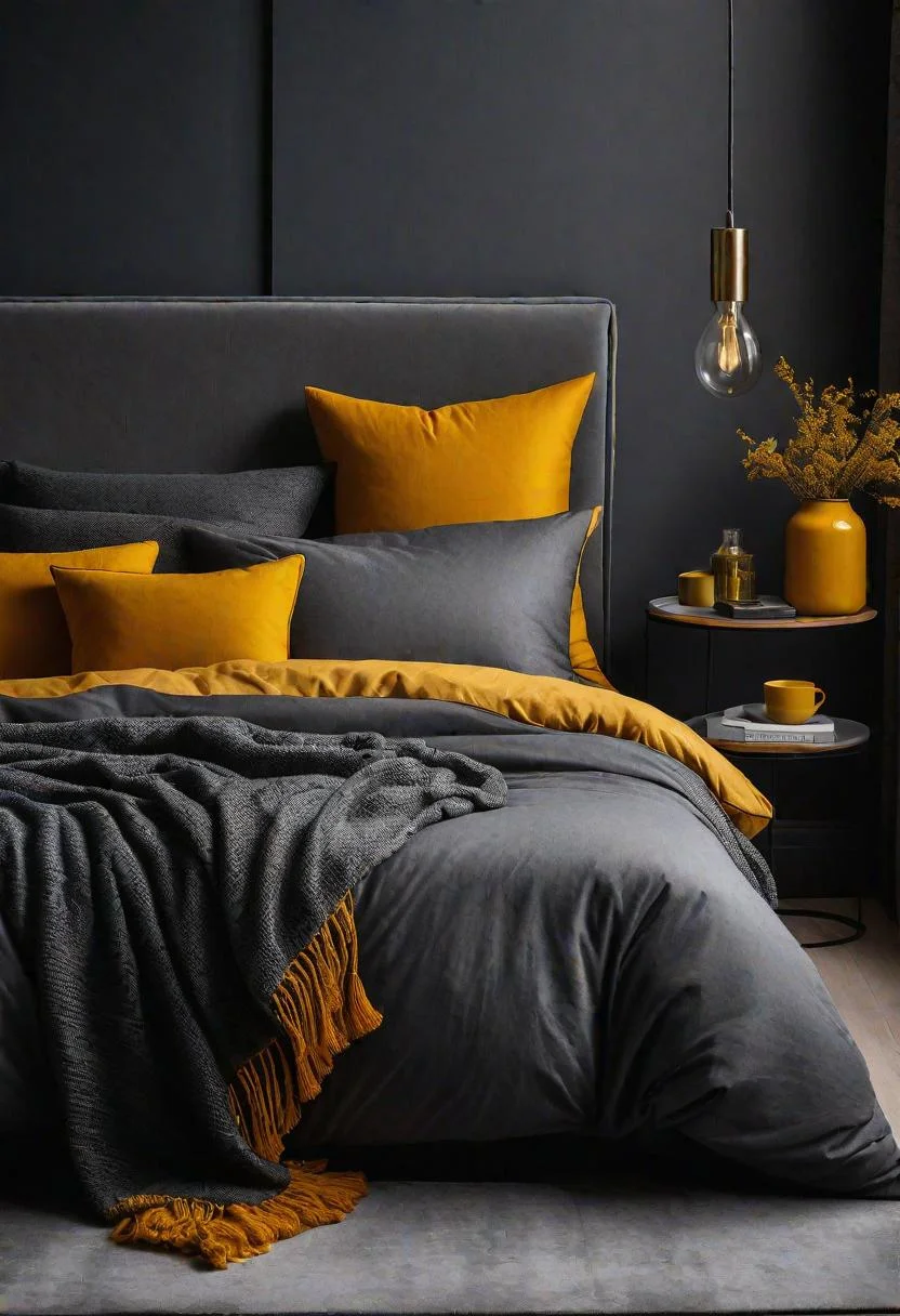 3. Charcoal & Mustard Bedroom Inspo-0 3. Charcoal & Mustard Bedroom Inspo-0