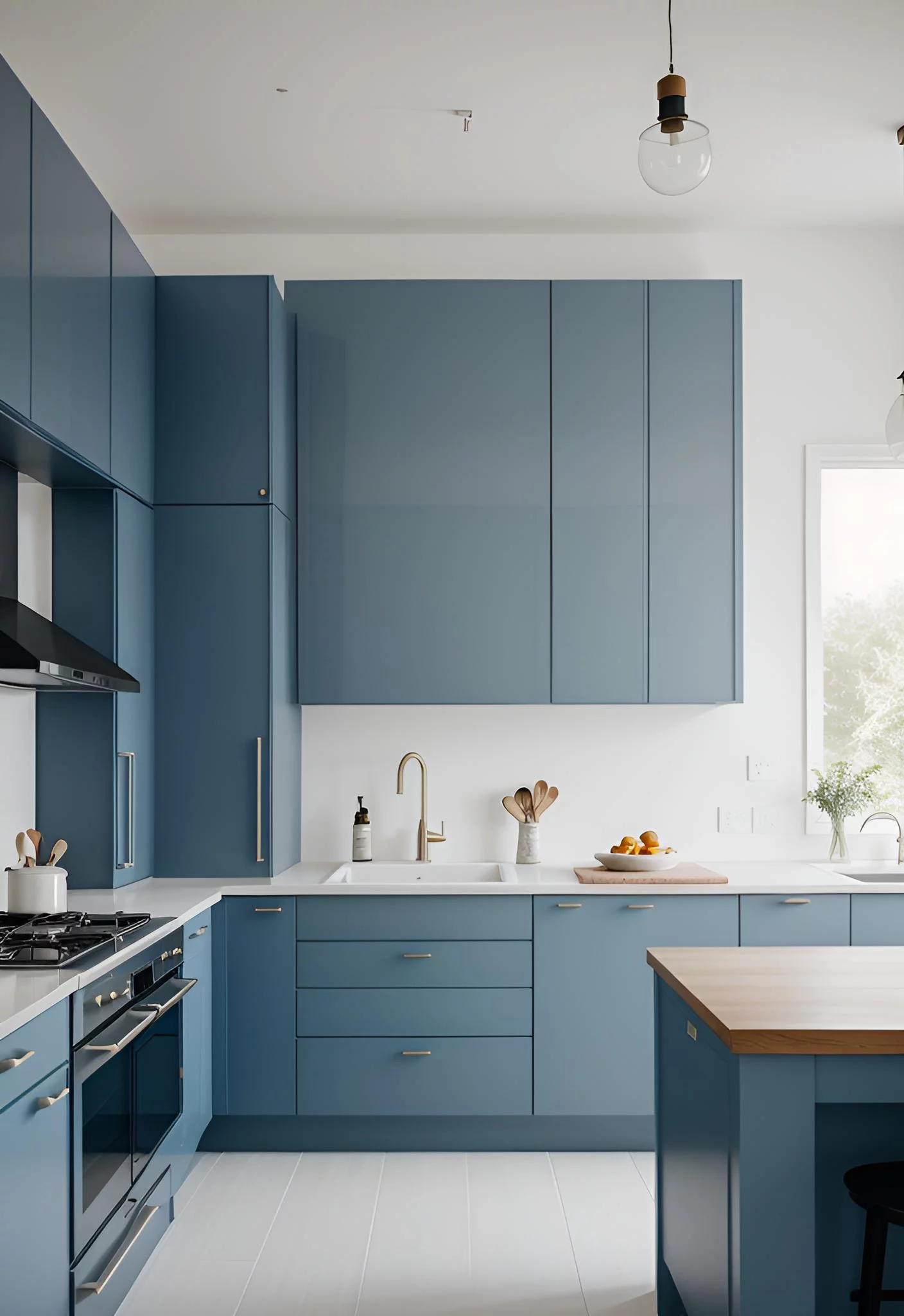 35. Chic Blue Kitchen Inspiration-0