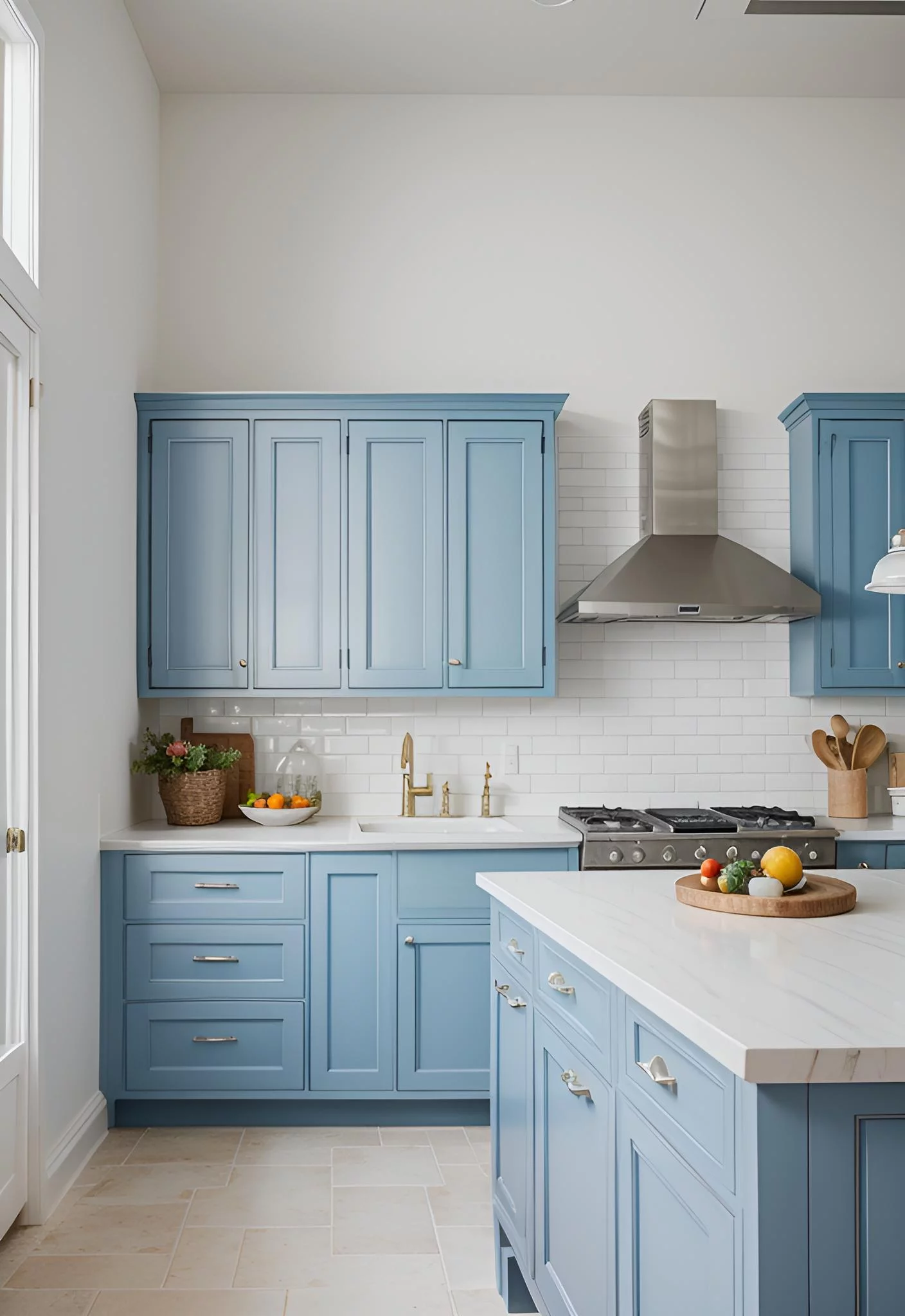 21. Chic Capri Blue Kitchen Design-0