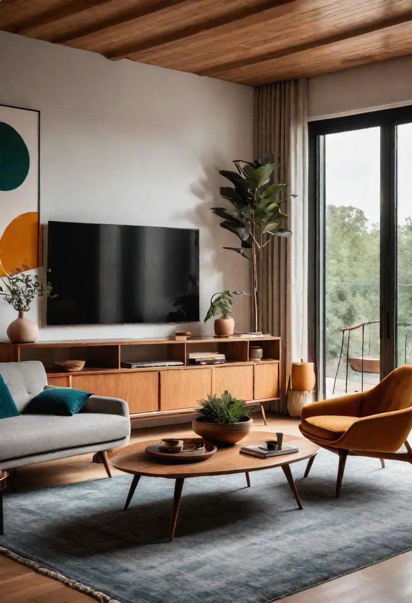 7. Chic Mid-Century Living Room-0 7. Chic Mid-Century Living Room-0