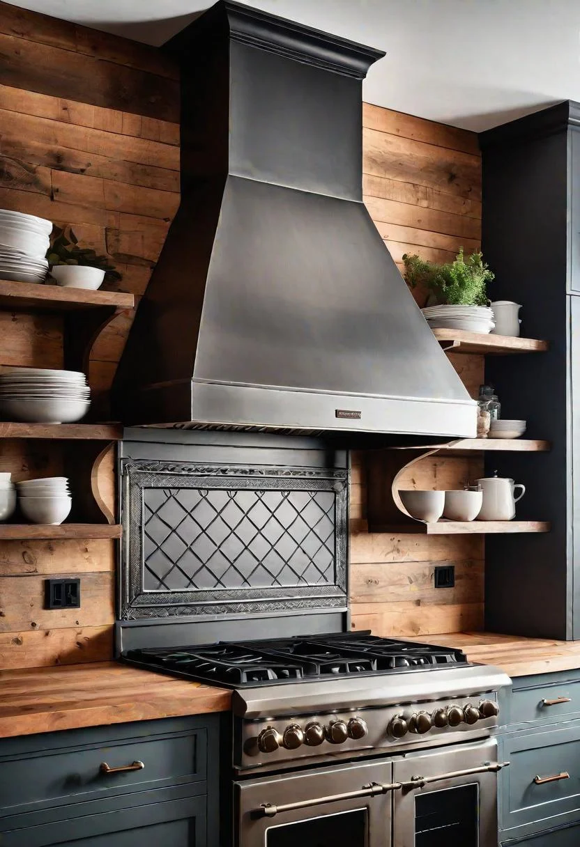 33 Modern Farmhouse Kitchen Ideas: Blending Rustic Charm with Contemporary Design 23 20. Chic Range Hood Design Ideas-0