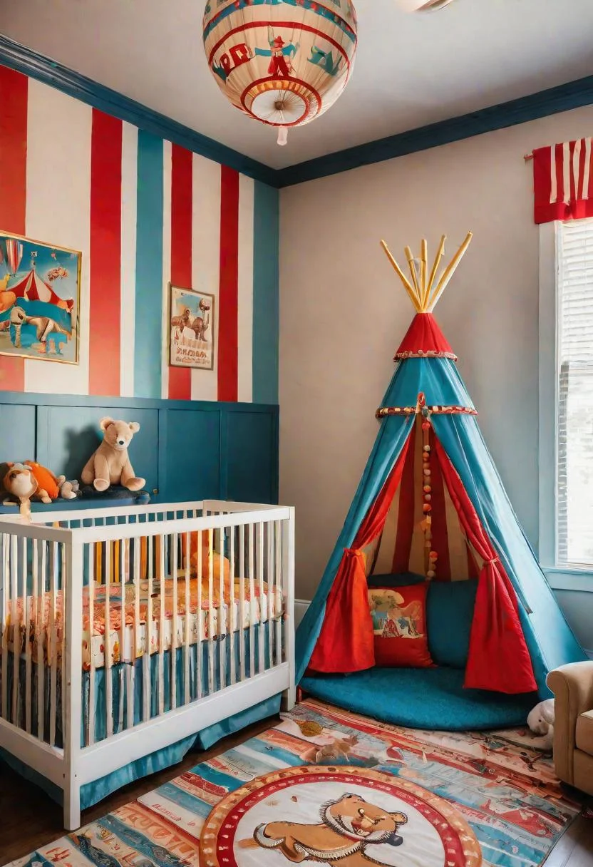 9. Circus-Themed Baby Boy Nursery-0