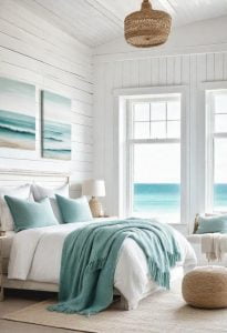 43 Relaxing Coastal Bedrooms for Breezy Retreats 1 1. Coastal Bedroom Design Inspiration-0