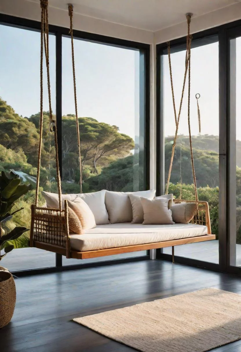 43 Relaxing Coastal Bedrooms for Breezy Retreats 34 33. Coastal Daybed or Swing-0