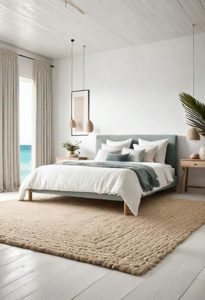 43 Relaxing Coastal Bedrooms for Breezy Retreats 14 13. Coastal Flooring Design Ideas-0