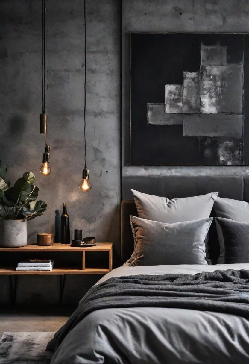 28. Concrete Cool Grey Bedroom Design-0 28. Concrete Cool Grey Bedroom Design-0