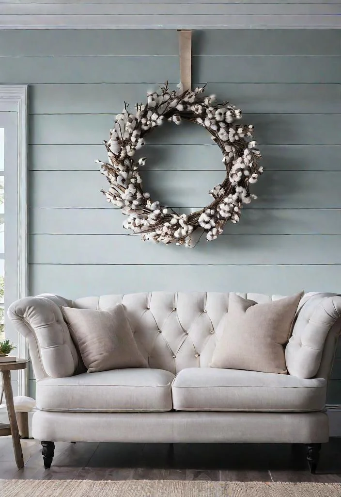 17. Cotton Wreath Wall Decor-0