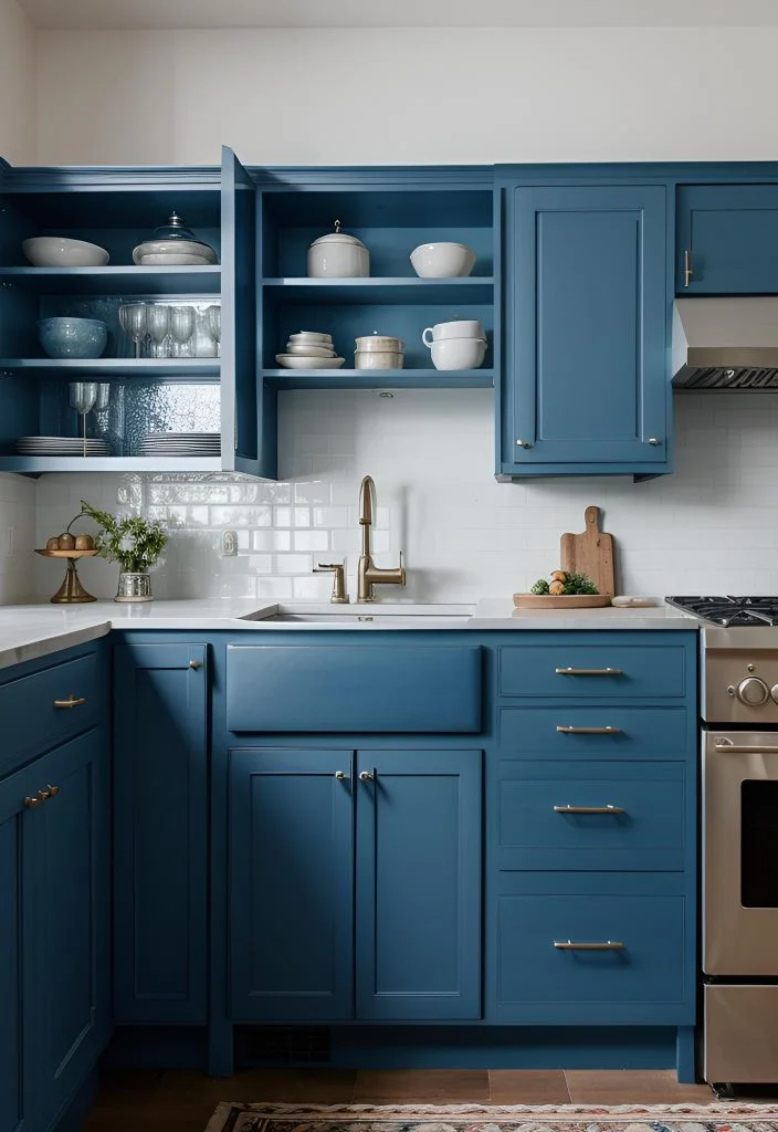 13. Denim Blue Kitchen Cabinets Trend-1
