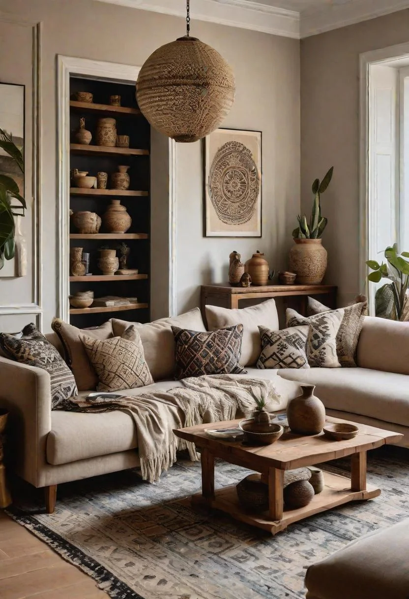 20. Eclectic Neutrals with Ethnic Flair-0