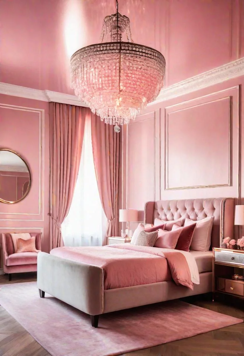 63 Luxurious Pink Bedrooms to Warm Up Your Space 30 29. Elegant Pink Bedroom Decor-0
