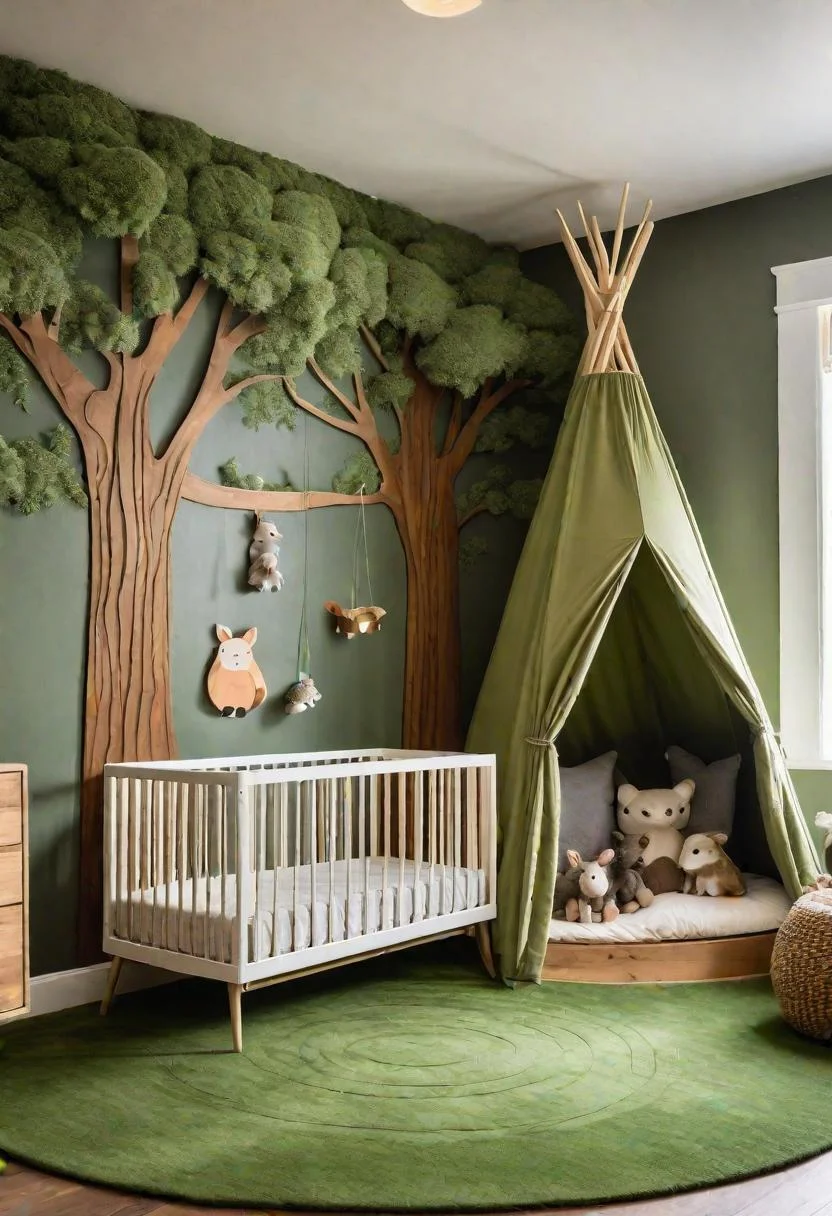 61 Dreamy Nursery Room Inspirations: From Cozy Corners to Whimsical Themes 2 1. Enchanting Nursery Room Ideas-0