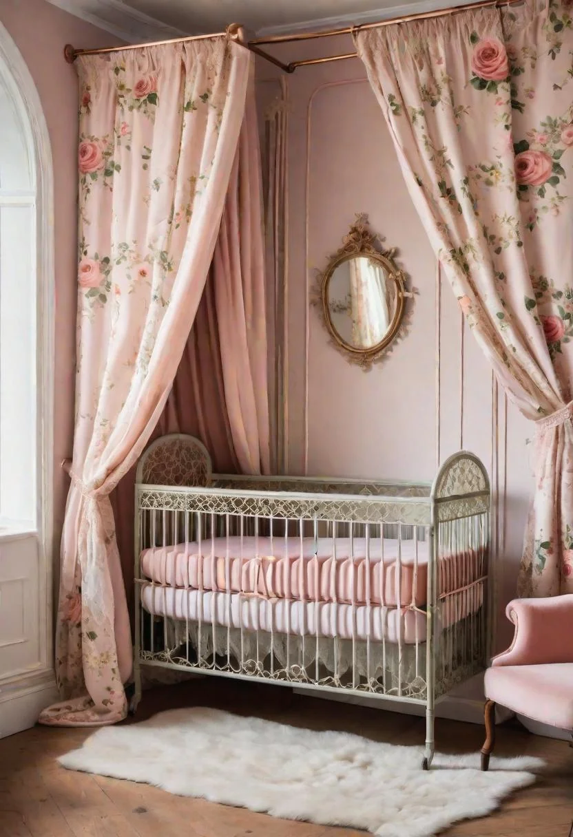 61 Dreamy Nursery Room Inspirations: From Cozy Corners to Whimsical Themes 51 31. English Rose Nursery Inspiration-0