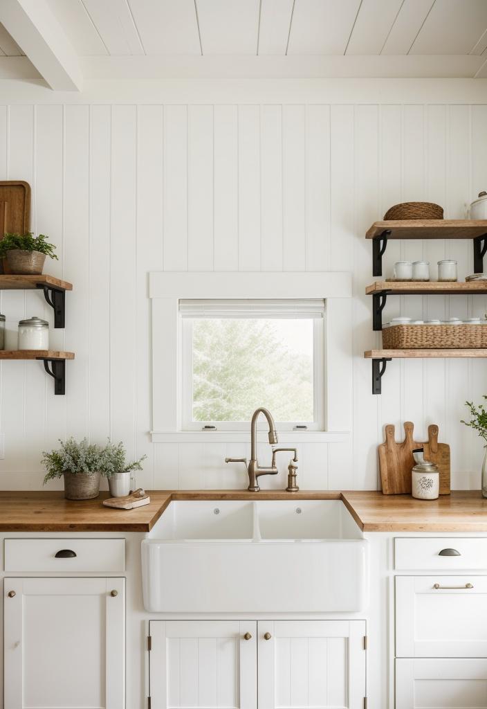 2. Farmhouse Sink with Modern Faucet-0