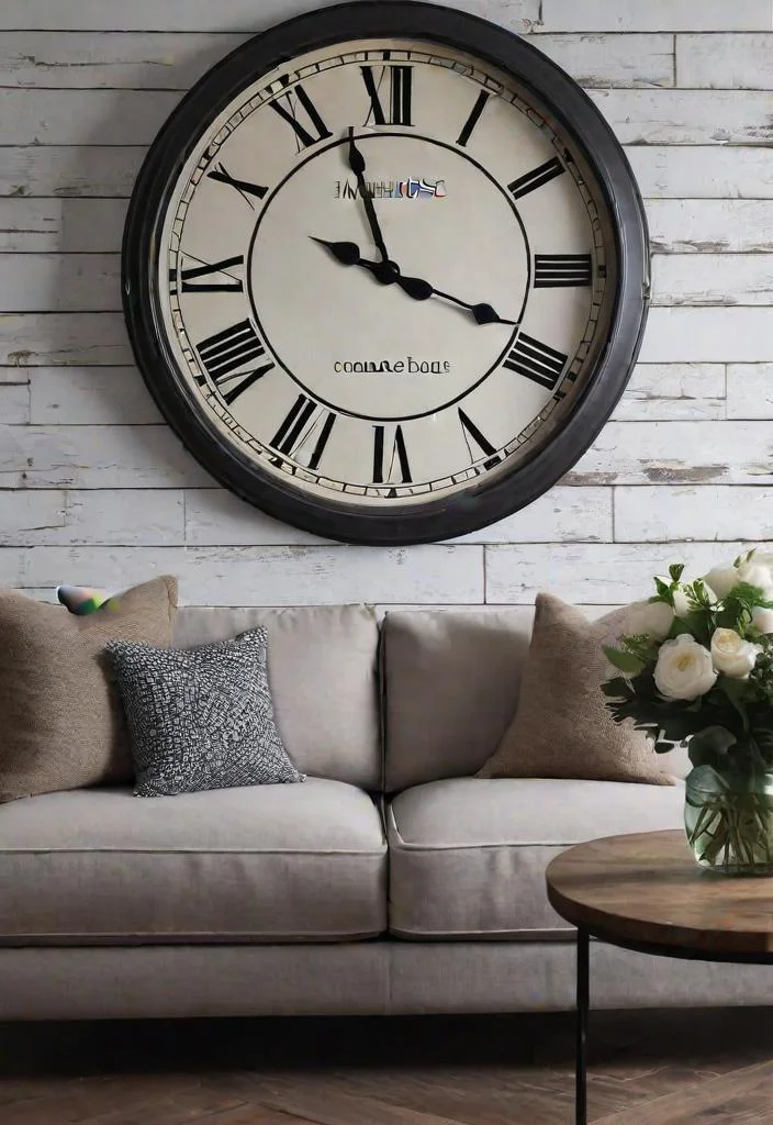 6. Farmhouse Wall Clock-0