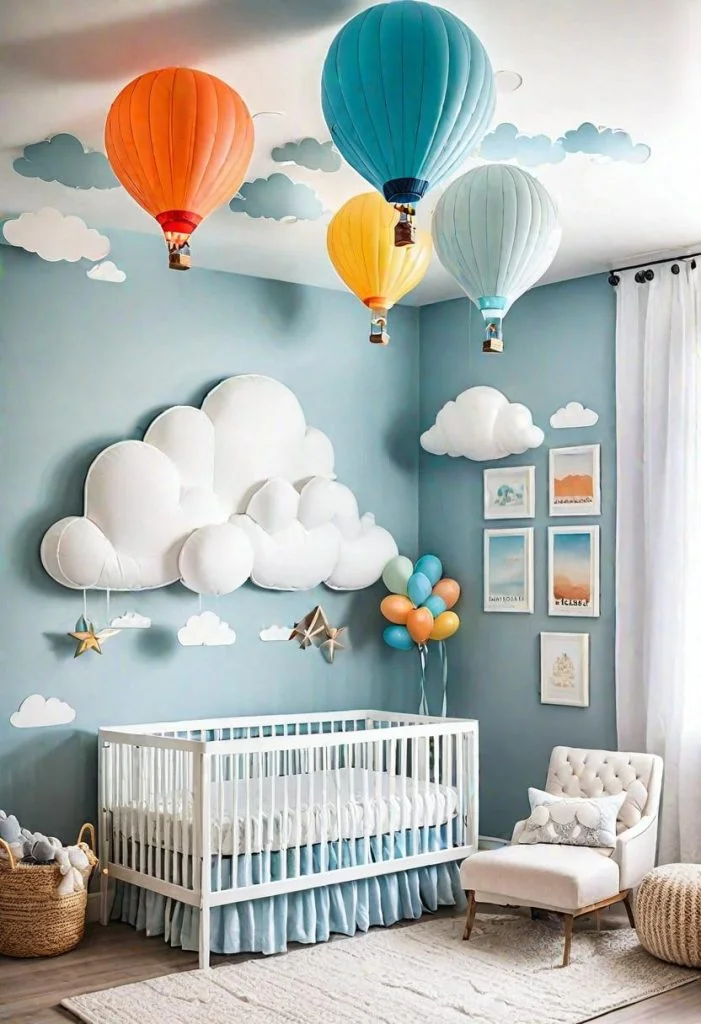 28. Floating Balloon Festival Nursery Decor-0