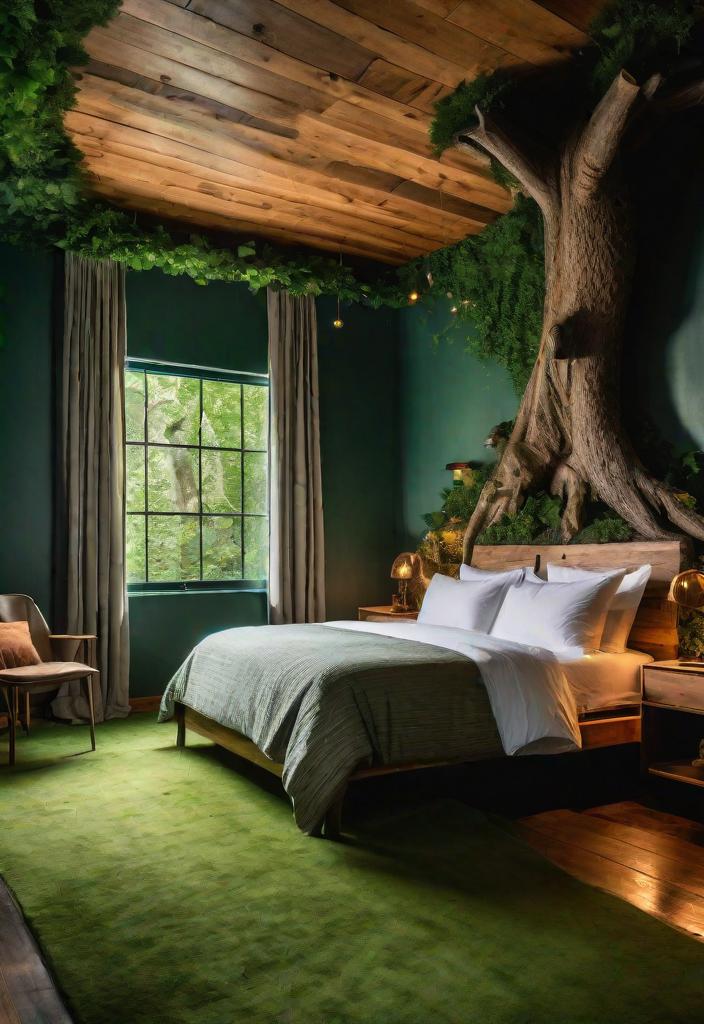 11. Forest-Inspired Bedroom Decor-0