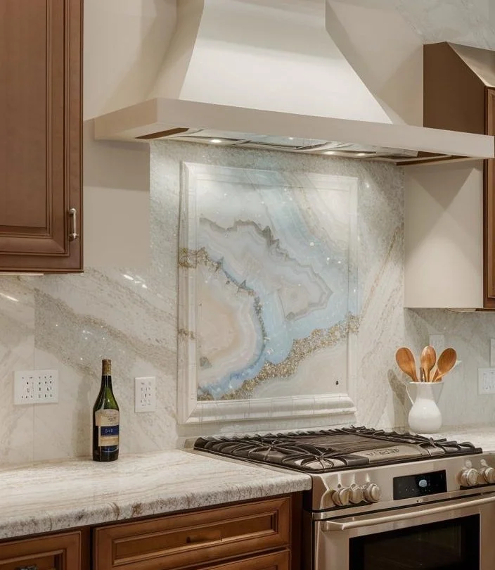35 Stunning Kitchen Backsplash Ideas: Creative and Eye-Catching Designs 43 30. Gemstone Backsplash Trends-0