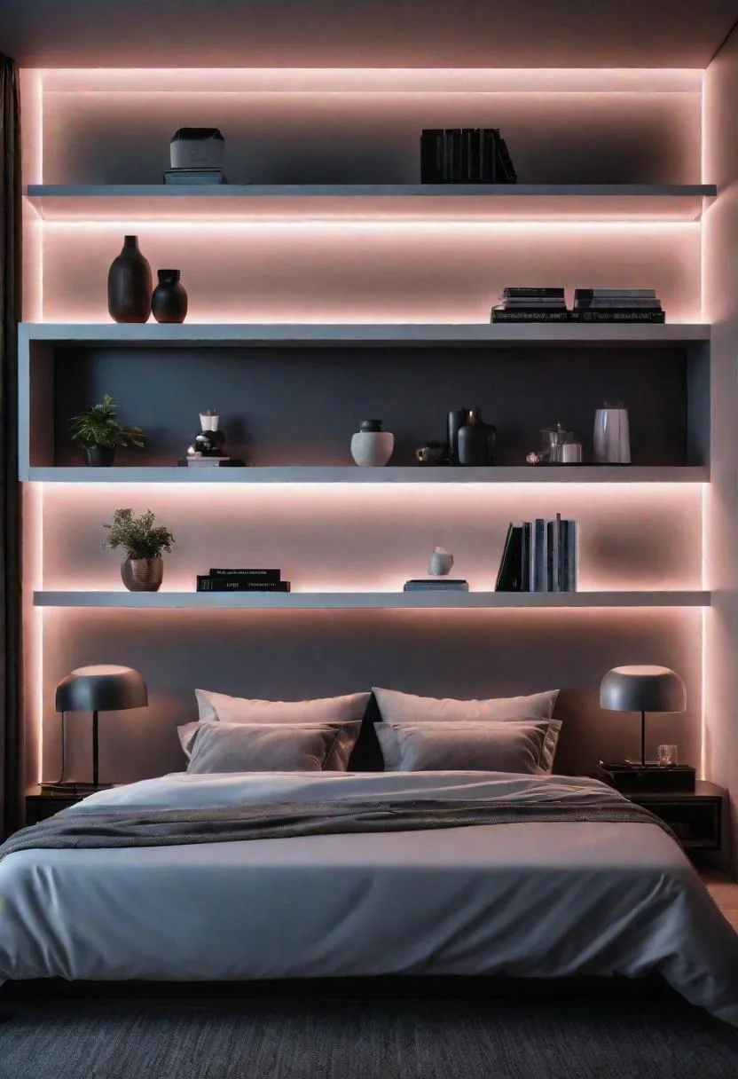 4. Glowing Floating Shelves-0 4. Glowing Floating Shelves-0