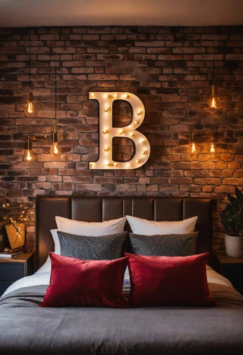 14. Glowing letter wall decor-0