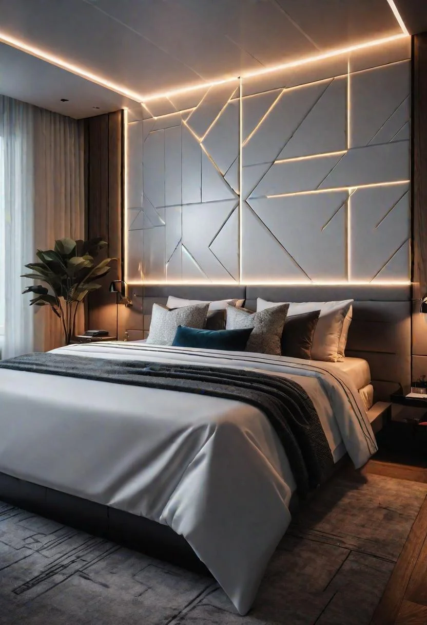 1. LED Geometric Wall Paneling-0