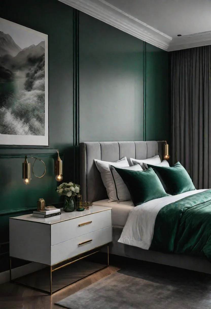 32. Luxe Grey & Emerald Bedroom-0 32. Luxe Grey & Emerald Bedroom-0