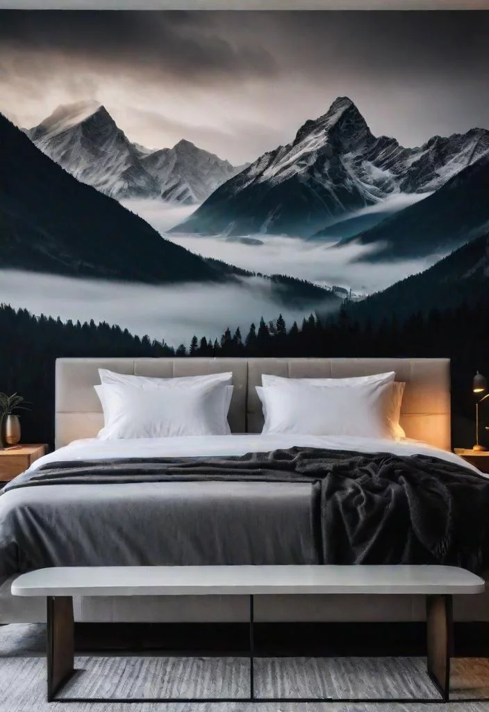 7. Misty Mountain Wall Mural-0