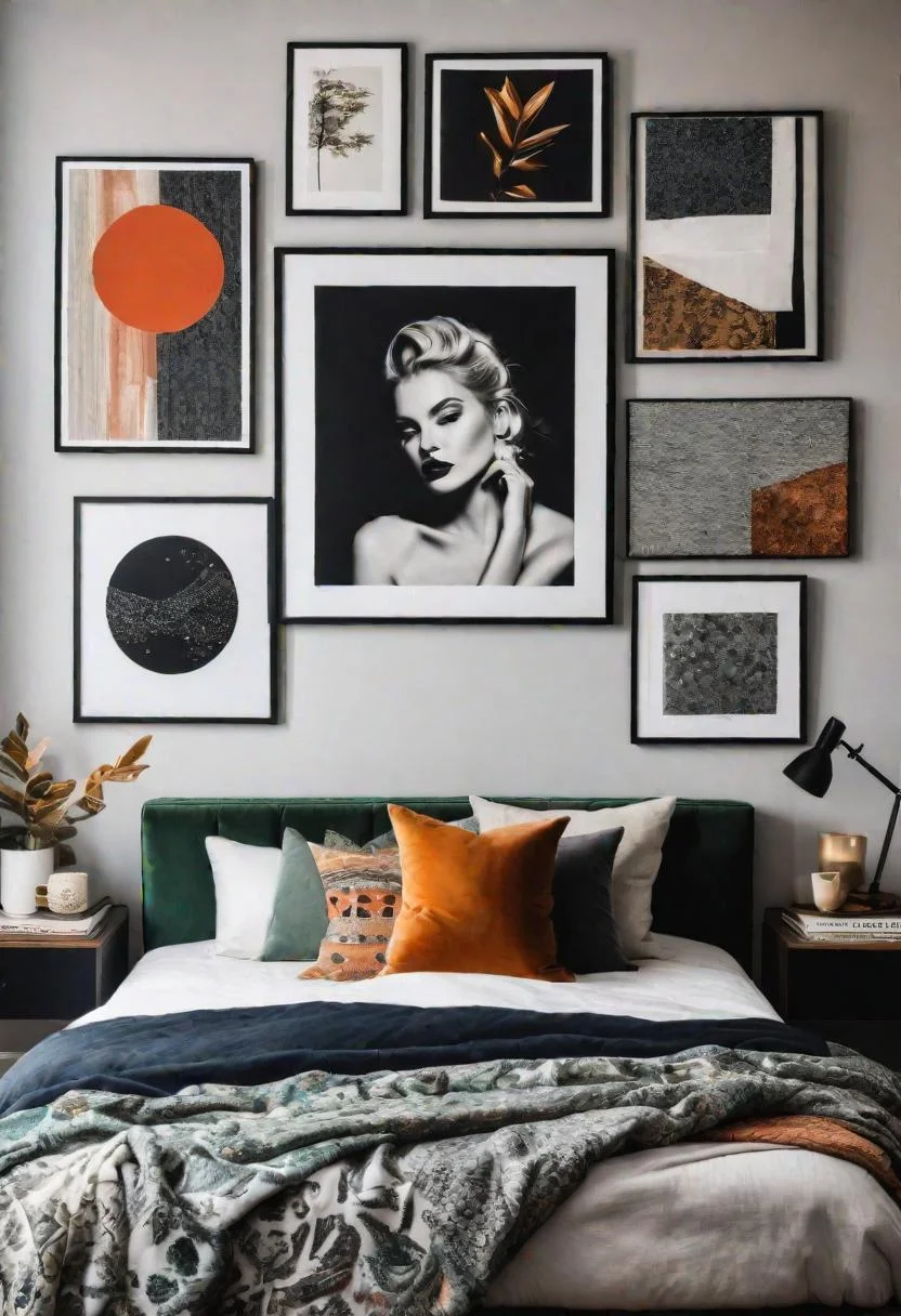 43. Mixed Media Wall Collage Ideas-0