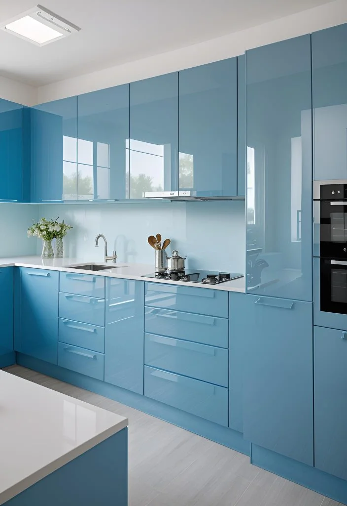 10. Modern Blue Kitchen Cabinets-0