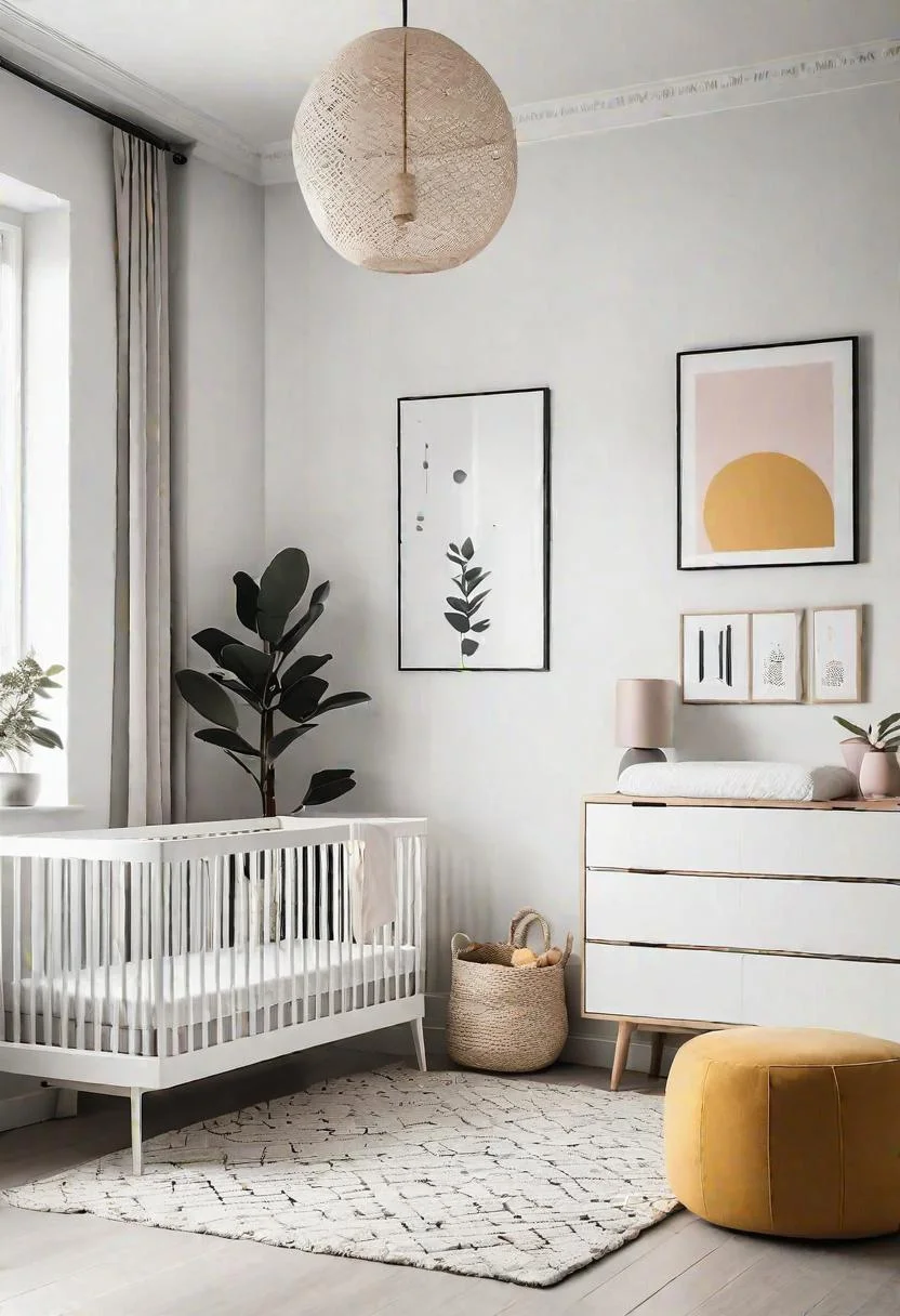 61 Dreamy Nursery Room Inspirations: From Cozy Corners to Whimsical Themes 13 8. Modern Nursery Haven-0