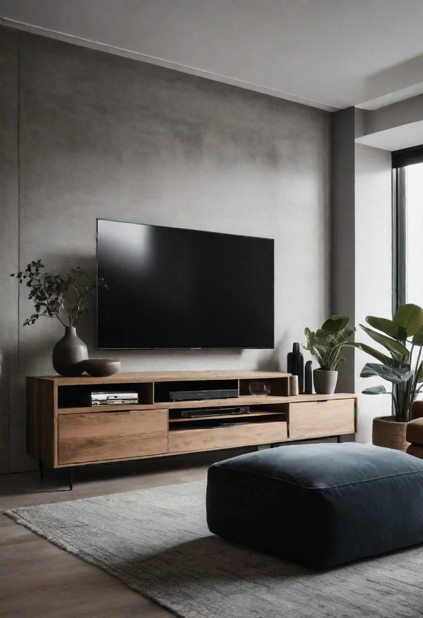 23. Multi-use Minimalist TV Stand-0